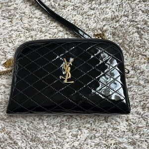 Yves Saint Laurent Black Quilted Crossbody Bag